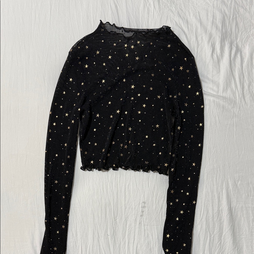Amazon Black Starry Blouse